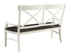 Wallace & Bay Mountina Brown And White Bench