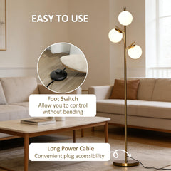 Tree Standing Lamp,3-Light Floor Lamp