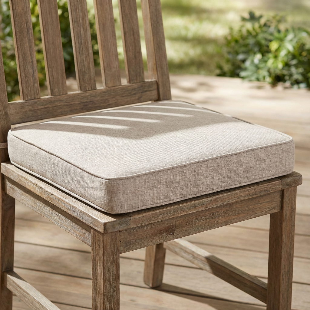 Noah Outdoor Dining Chair Cushion, Beige