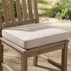 Noah Outdoor Dining Chair Cushion, Beige