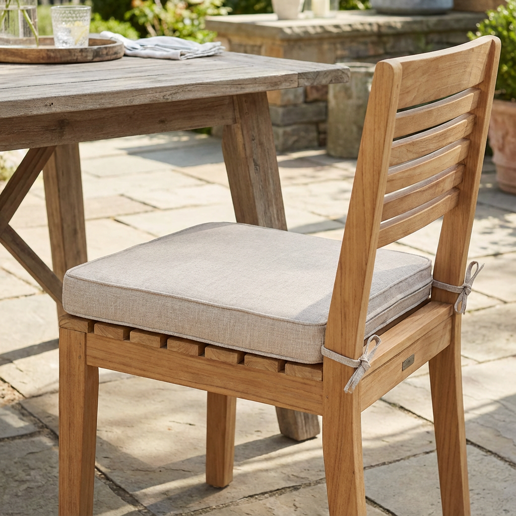 Noah Outdoor Dining Chair Cushion, Beige