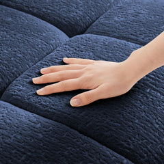 33 Sofas Blue Chenille - Ottoman