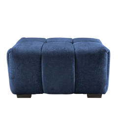 33 Sofas Blue Chenille - Ottoman