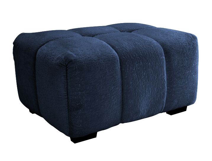 33 Sofas Blue Chenille - Ottoman