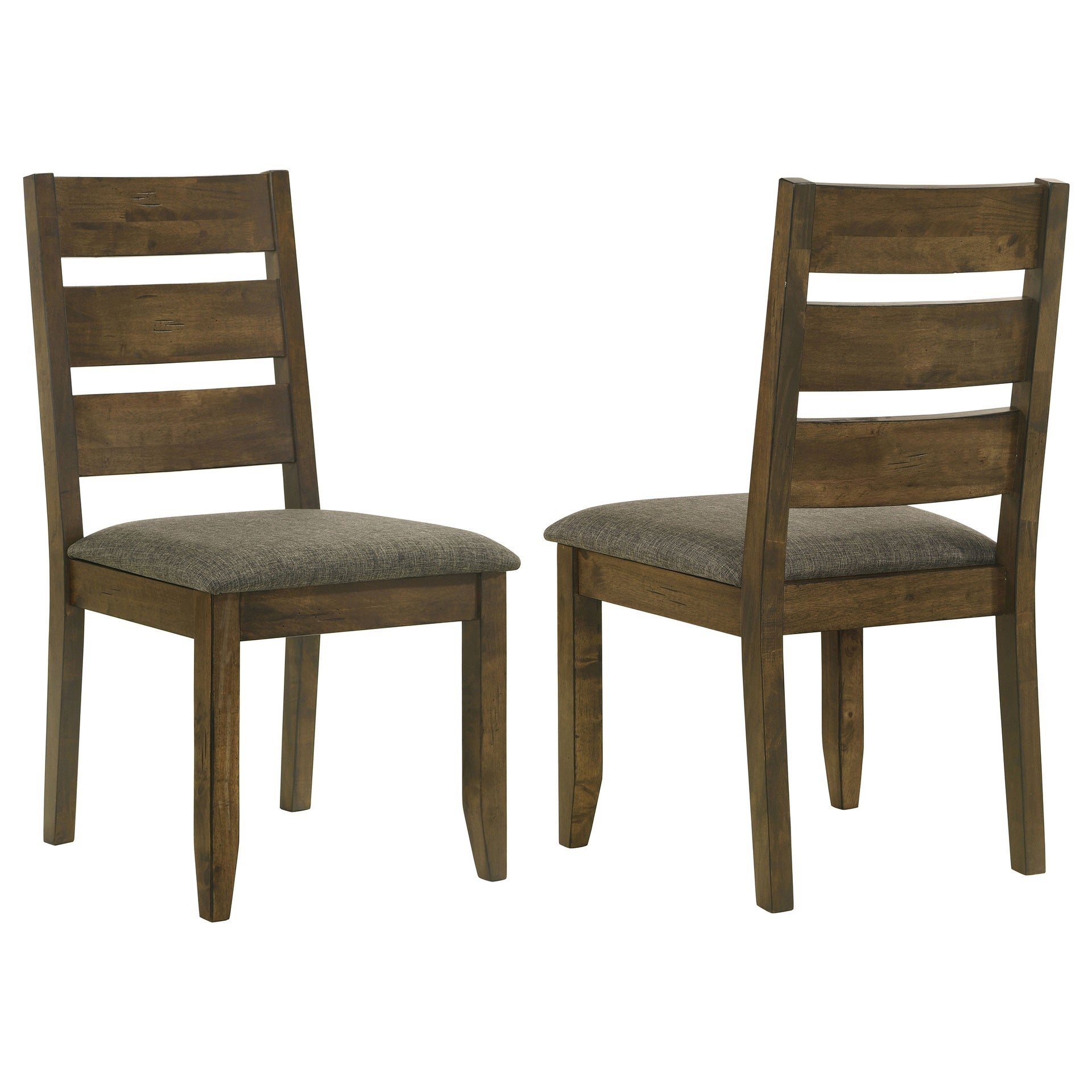 Knotty Nutmeg and Grey Ladderback Dining Chair (Set of 2)