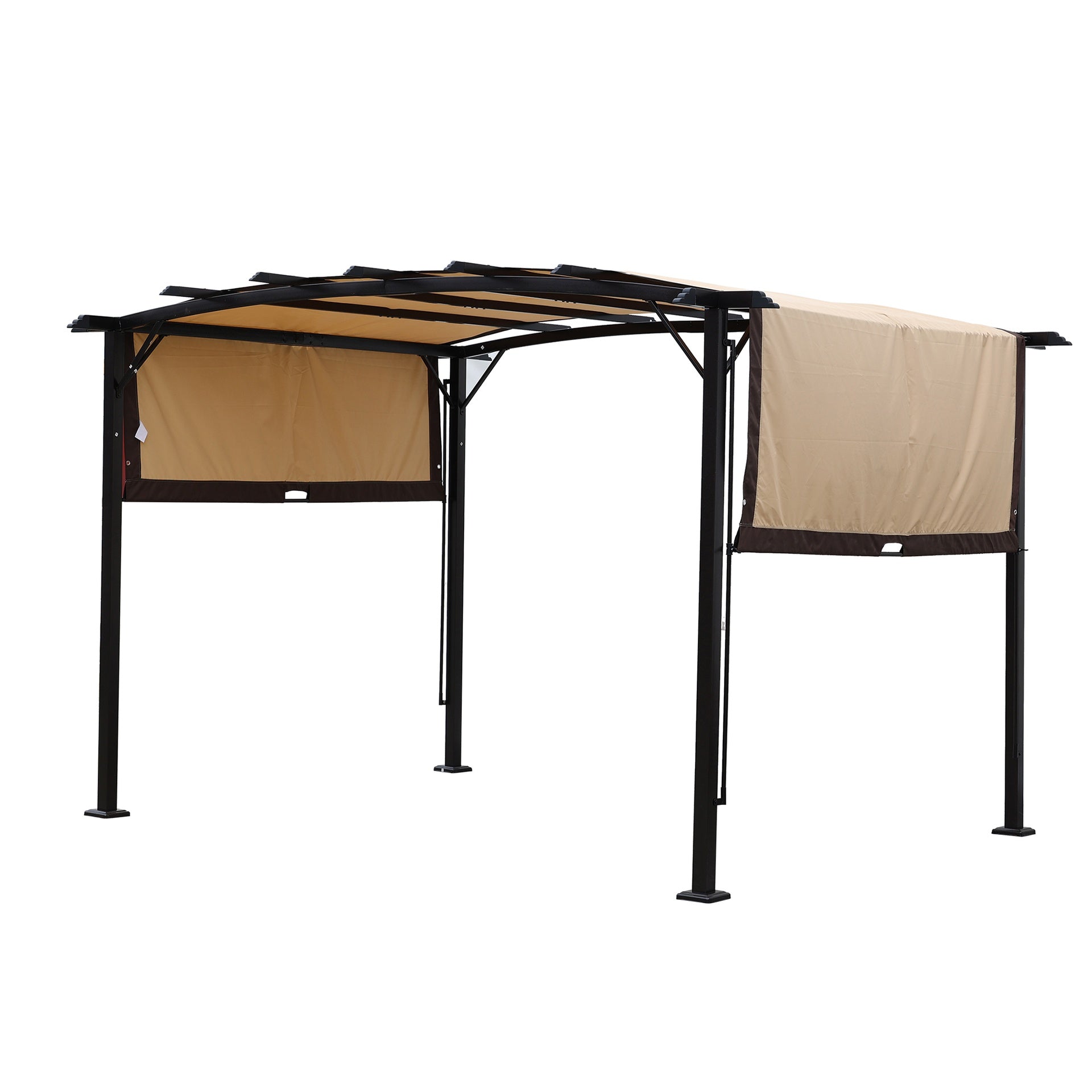 Universal Canopy Cover Replacement for 12x9 Ft Curved Outdoor Pergola Structure
