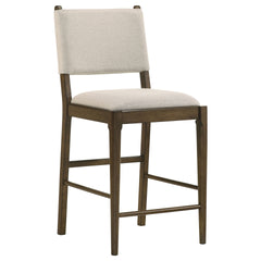 Crispin Brown Upholstered Counter Side Chair (Set of 2)