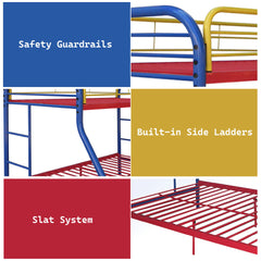 Tritan Rainbow Finish Twin/Full Bunk Bed