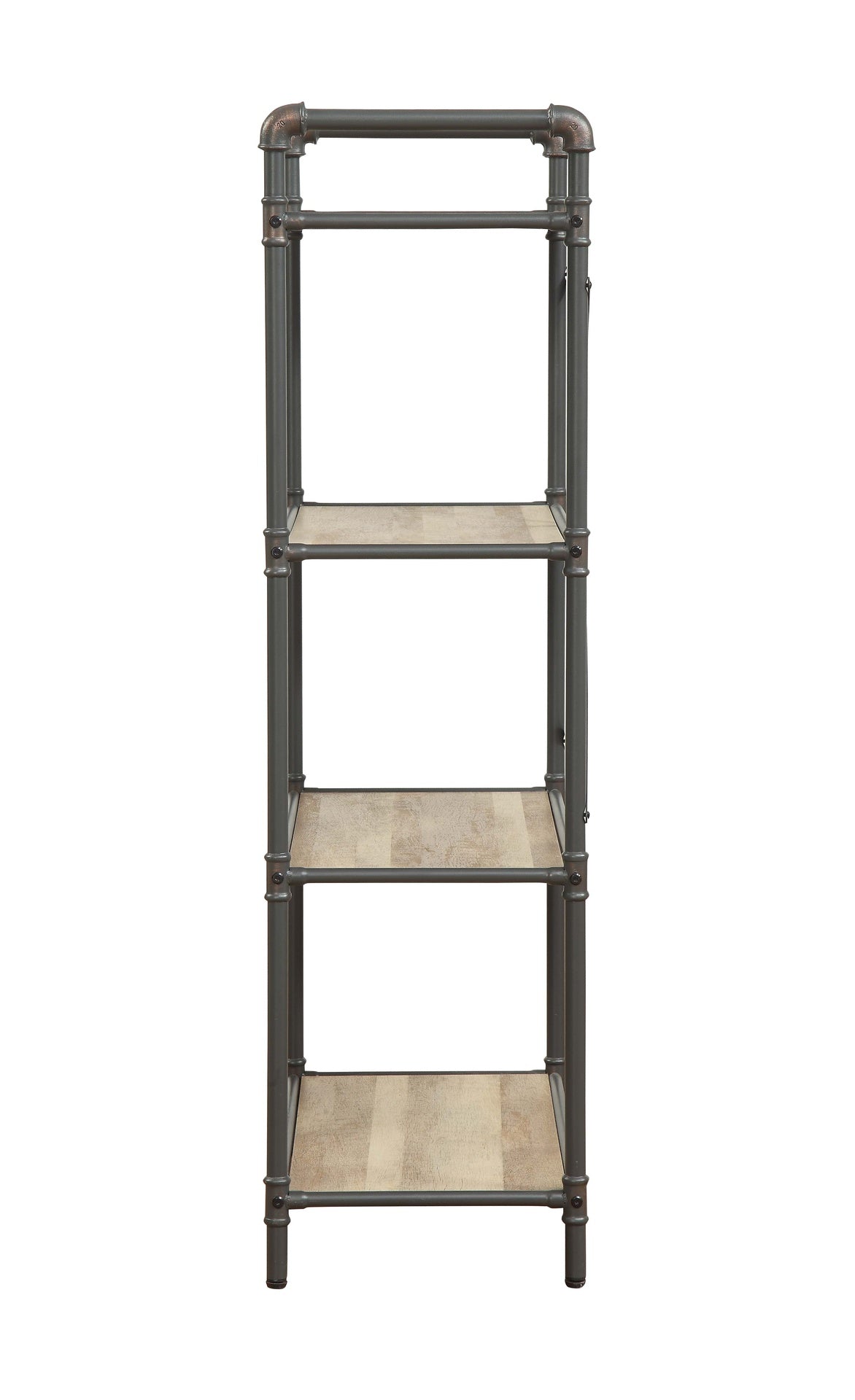 Itzel Antique Oak & Sandy Gray Finish Bookshelf