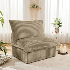 Koala Armless Sofa - Camel