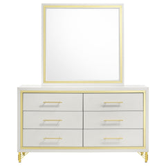 Malcolm White 6-drawer Dresser with Mirror