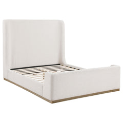 Vindra Cream Queen Sleigh Bed