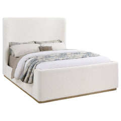 Vindra Cream Queen Sleigh Bed