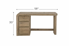 English Knotty Oak Junior Executive Desk