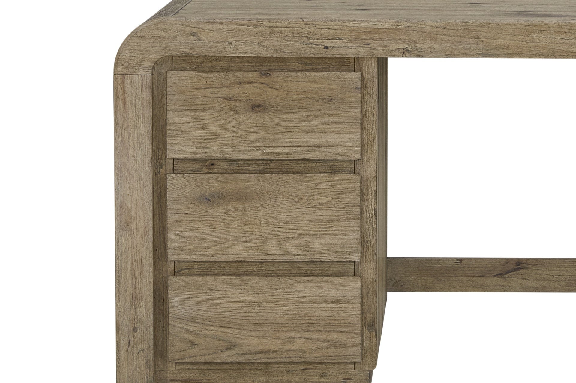 English Knotty Oak Junior Executive Desk