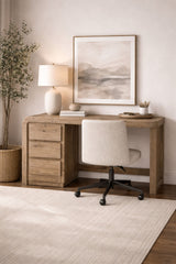 English Knotty Oak Junior Executive Desk