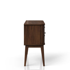 Mid Century Modern Server 2 Drawer and 2 Cabinet Server Cherry Finish