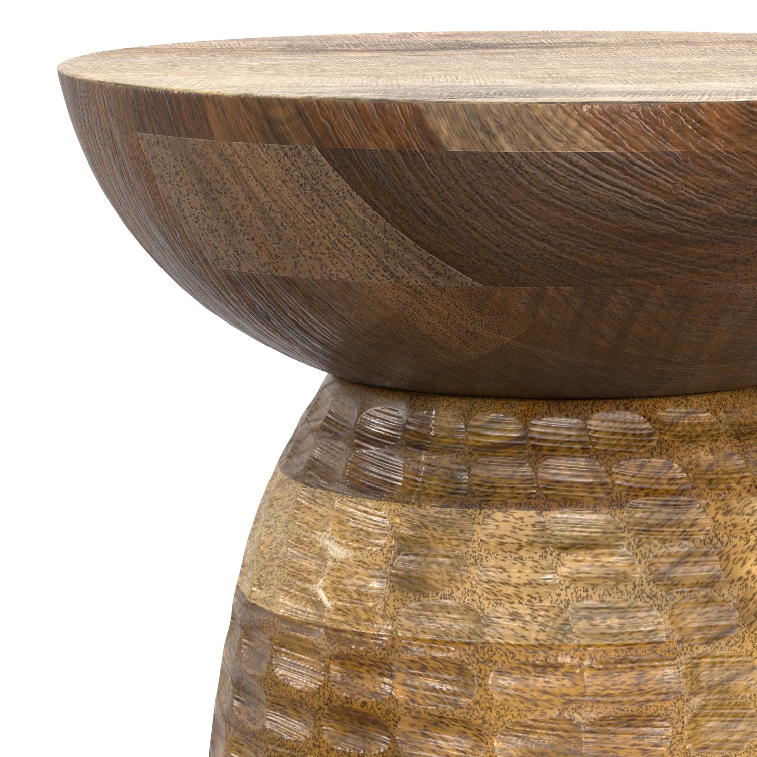 Boyd 13 inch Solid Mango Accent Table in Natural