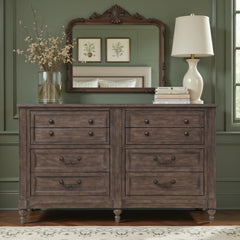 Middleton 8 Drawer Dresser Vintage Hazel Finish