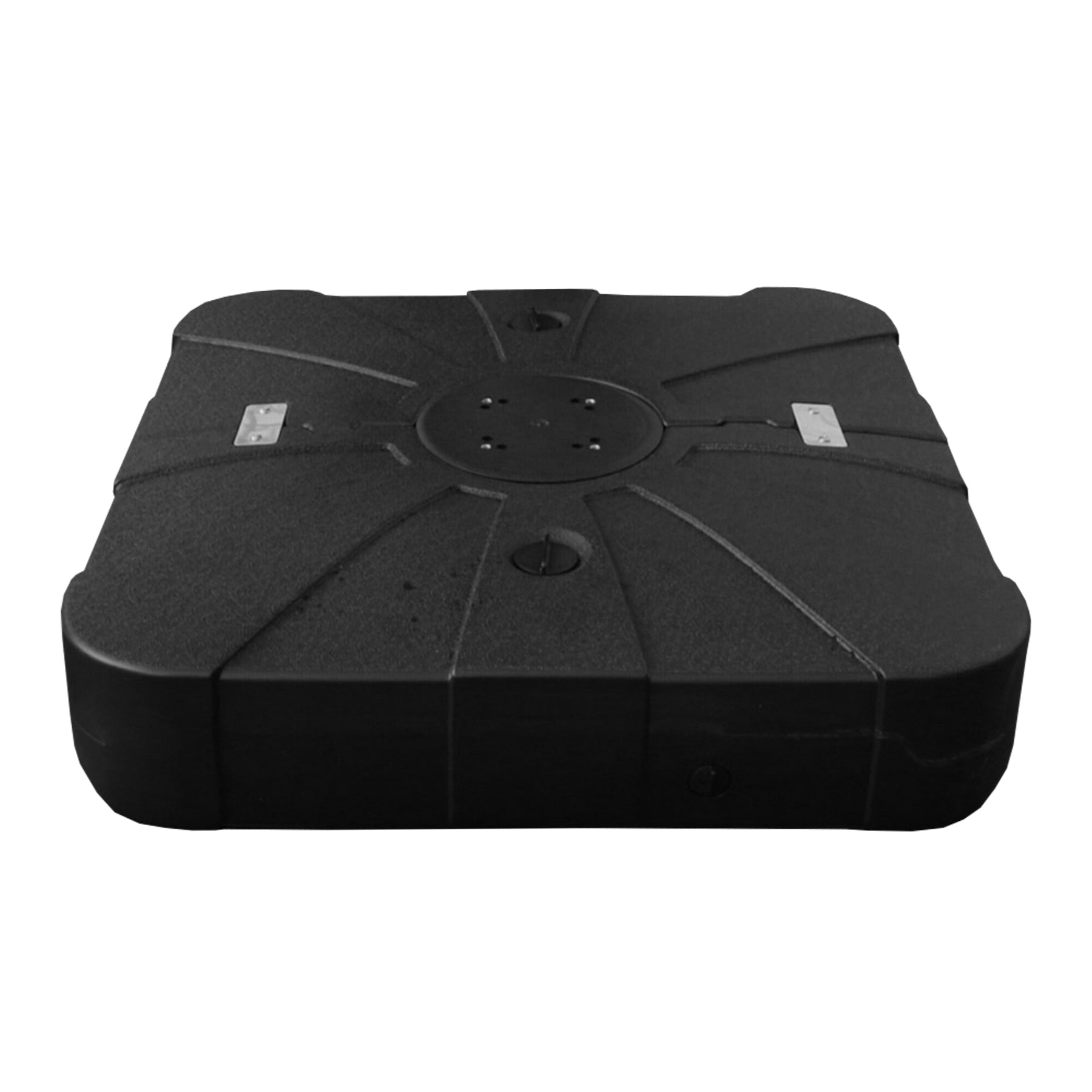 Patio Umbrella Base with Wheels, Water & Sand Filled Weighted Base for Most Cantilever Offset Umbrella, 260LBS, Square (Black),34'' X 34''