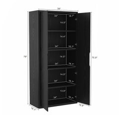 Bookcase Cabinet in Black