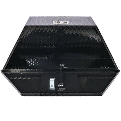 39inch Aluminum tool box,heavy duty truck bed tool box,outdoor trailer pickup storage tool box,RV storage organizer,underbody box w/lock keys,black 39x16.5x11.8inch