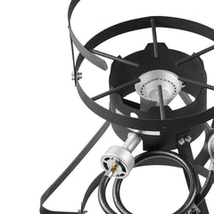 10 Qt Fish and Wing Fryer Aluminum Outdoor Propane Deep Fryer Kit with Basket