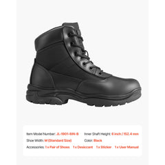 Men's Military Tactical Boots 6 Inch Lightweight Breathable US Size 10.5