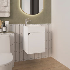 Hudson Vanity Sink, Bathroom, White