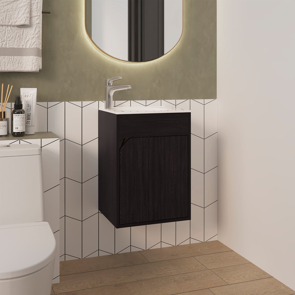 Hudson Vanity Sink, Bathroom, Black