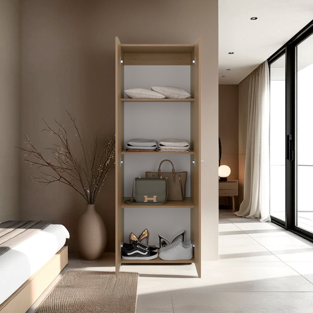 Soham Closet System Eco, Bedroom, Macadamia