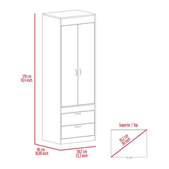 Armoire Tarento, Bedroom, Light Gray