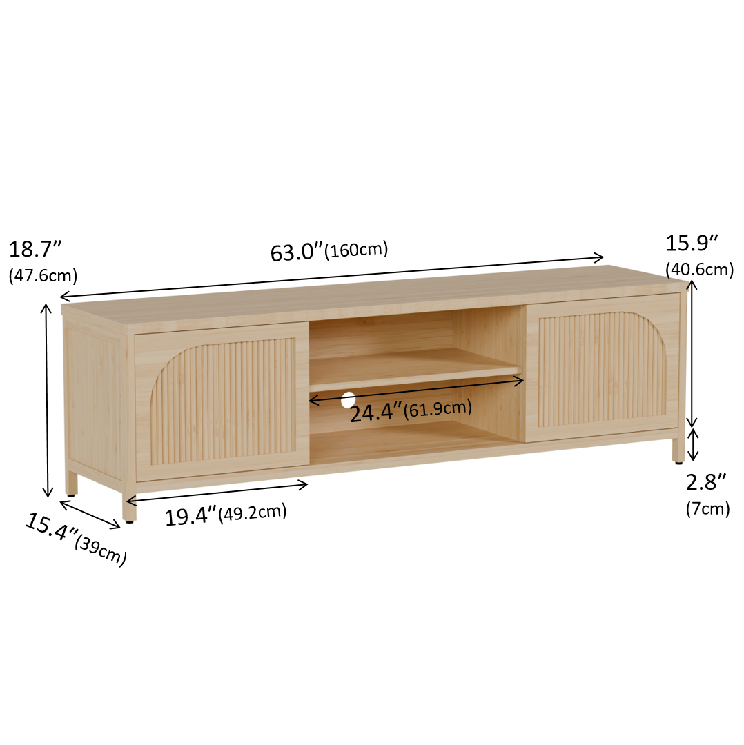 Bamboo TV cabinet