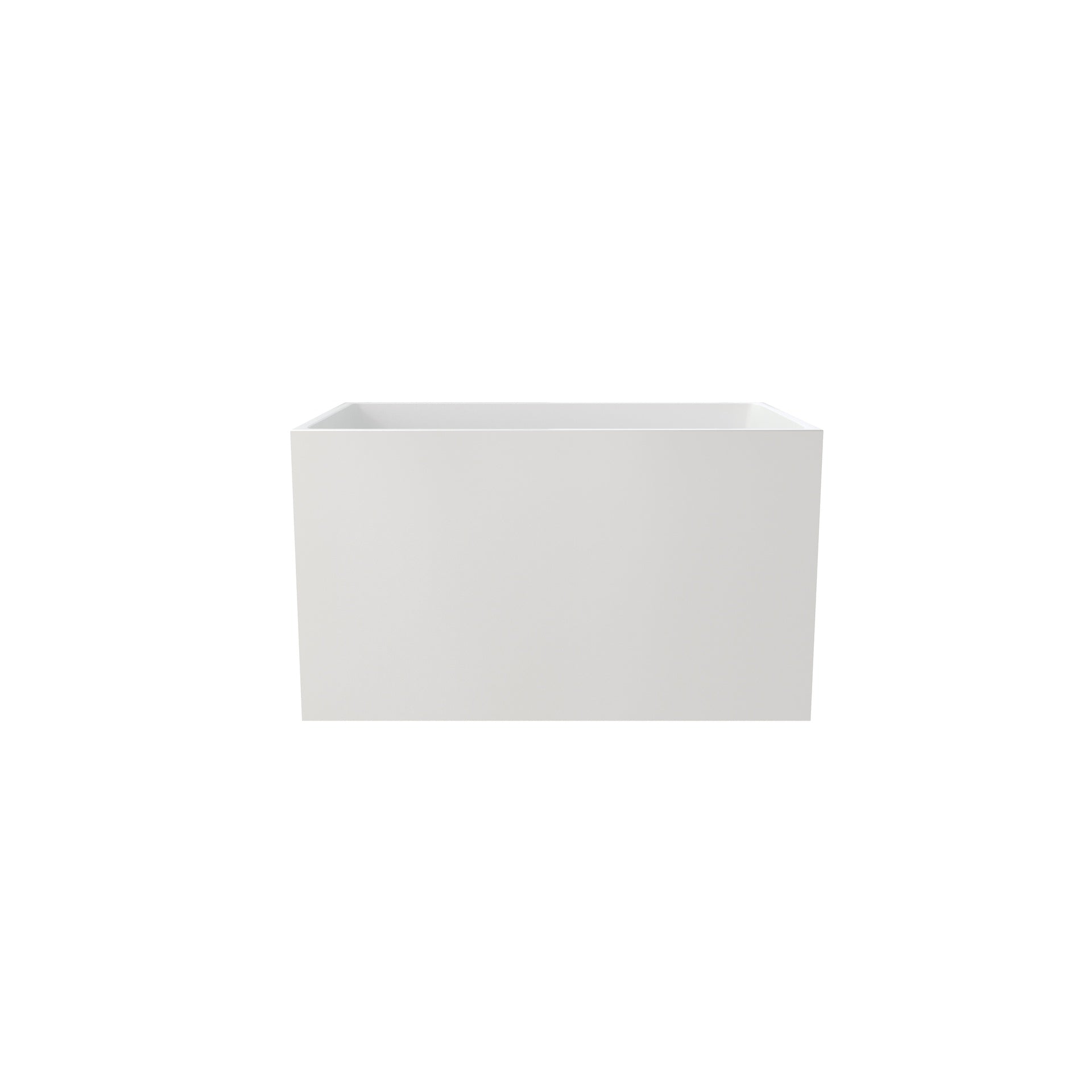 43" Acrylic Free Standing Bath tubs Modern White Soaker Tub