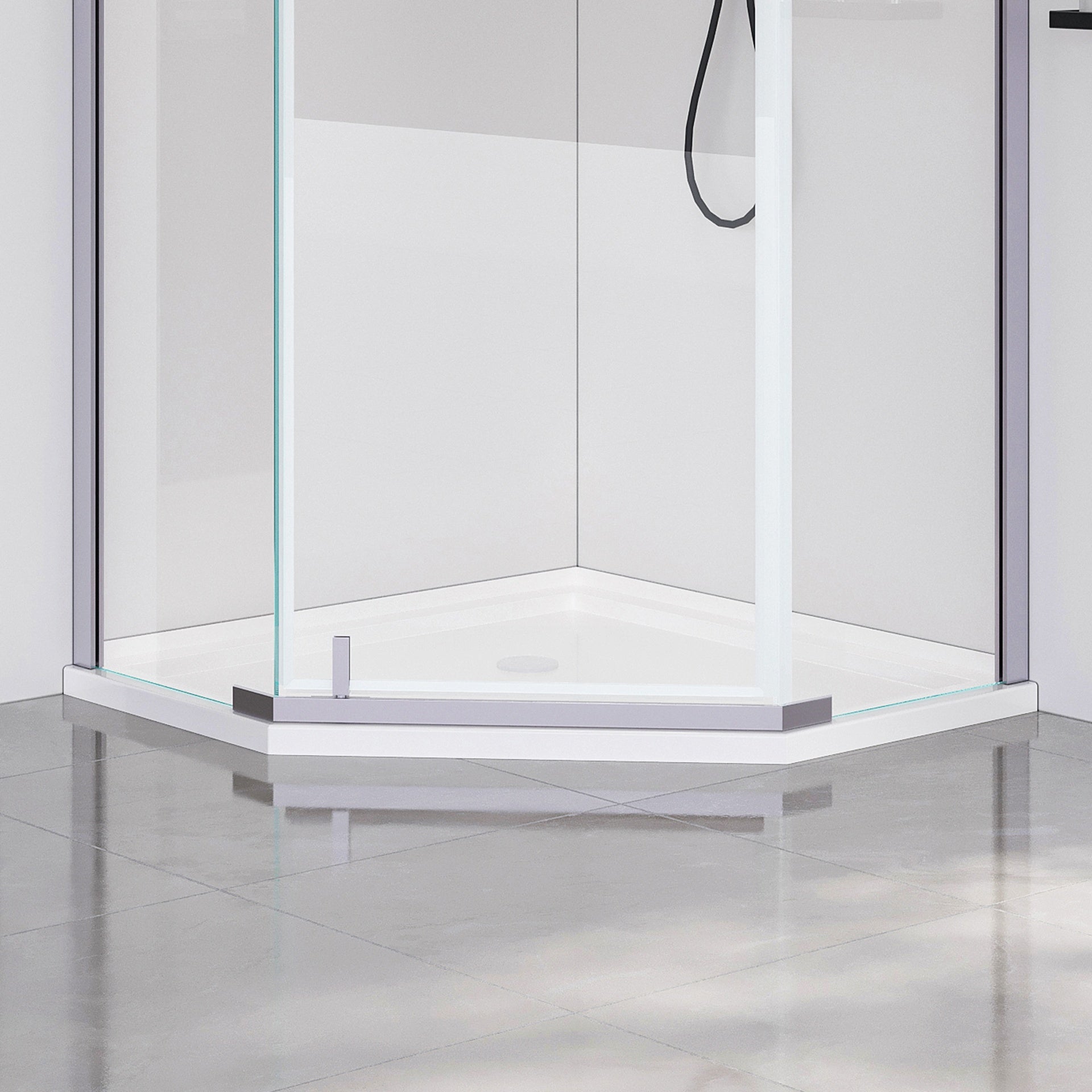 36*36*3.55 INCH Neo-Angle Shower Base  For Bathroom Shower Door --White