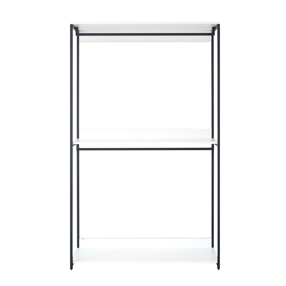 Fiona 47 inch Wood and Metal Walk-in Closet with One Shelf