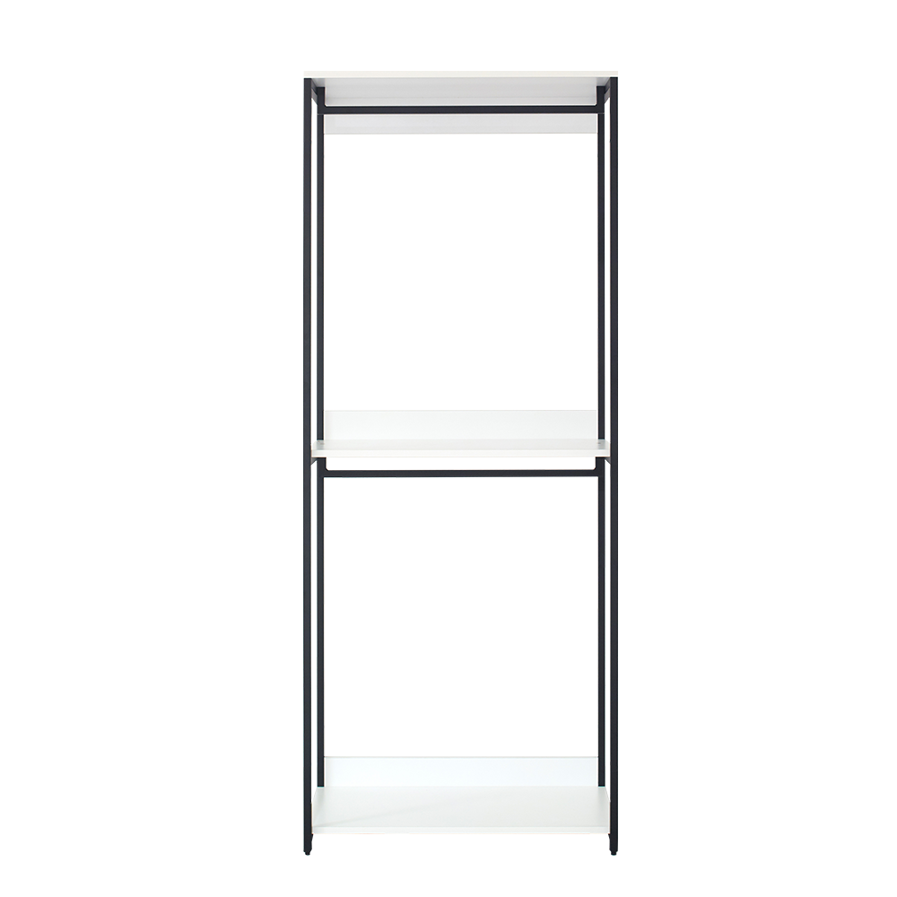 Fiona 32 inch Wood and Metal Walk-in Closet with One Shelf