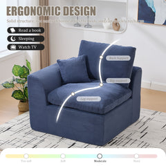 UNITED WE WIN Modular Sectional Sofa Cloud Couch,Comfy Cloud Modern Sofa,2 Seater with Cushion Covers Removable Furniture for Living Room Bedroom Apartments Dorms,No Assembly Required