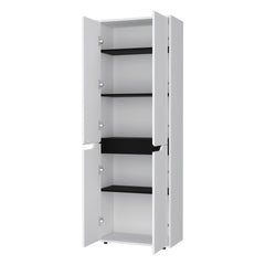 White 5-Shelf Kitchen Pantry