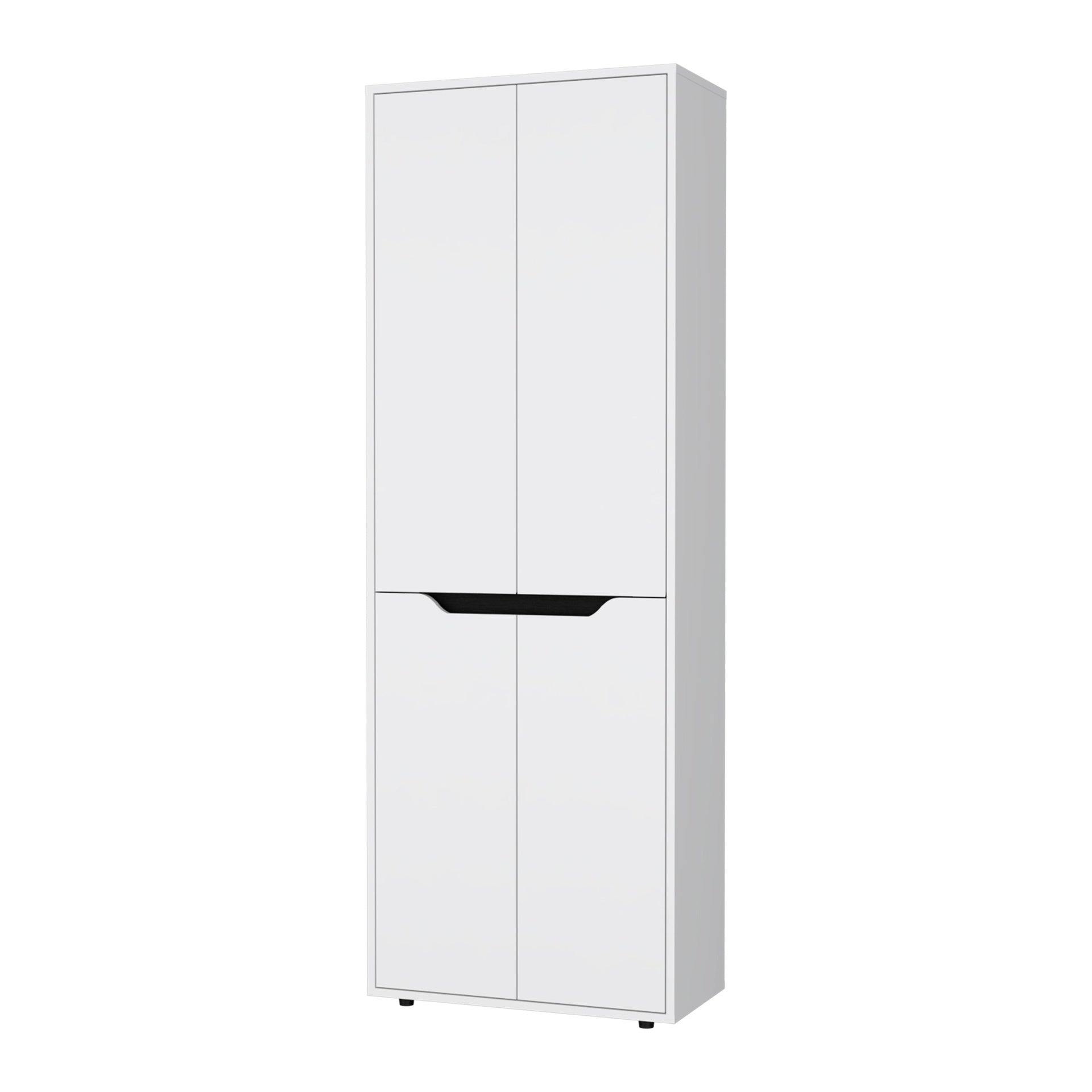 White 5-Shelf Kitchen Pantry