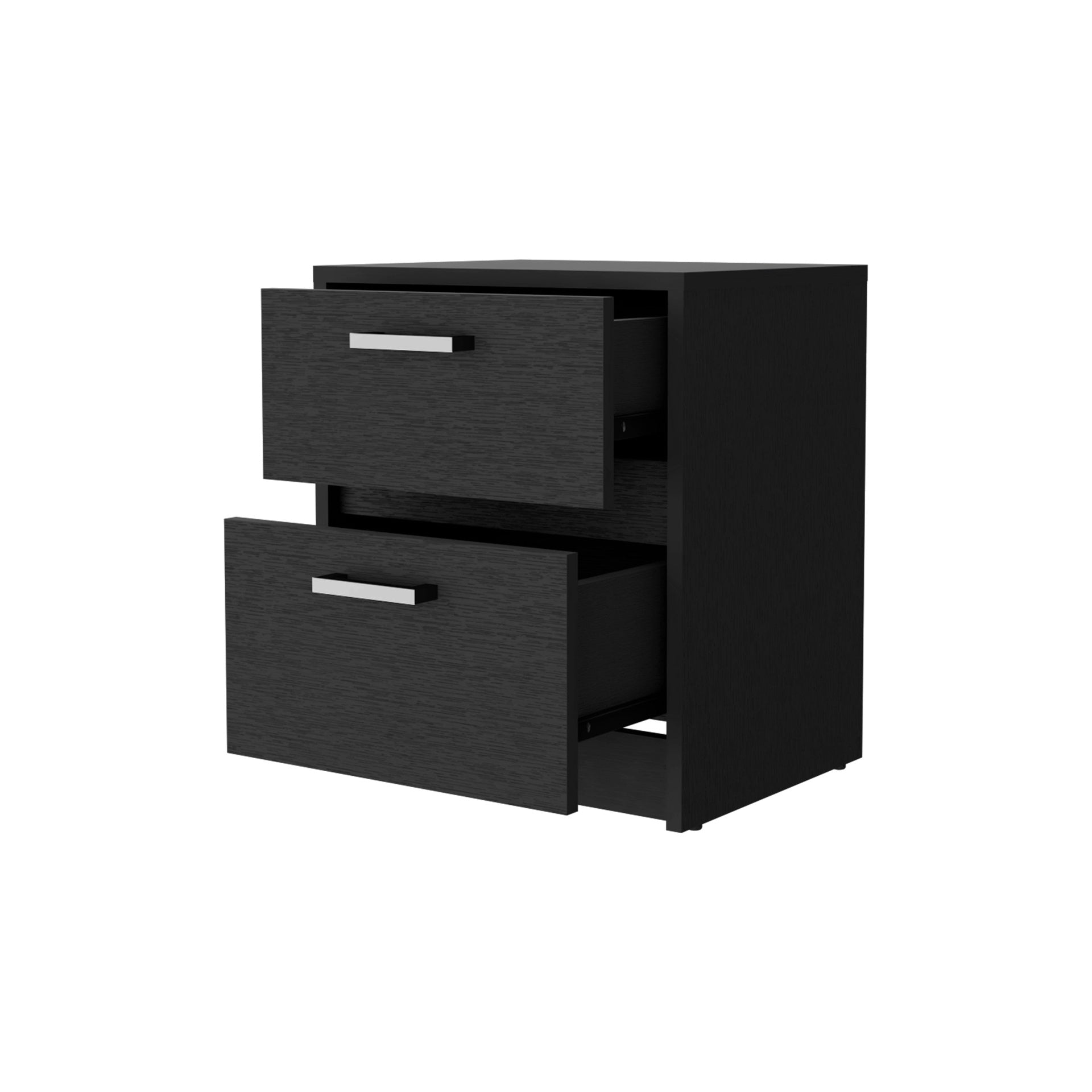 Wenge 2-Drawer Nightstand