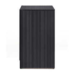 Black 3-drawer Nightstand