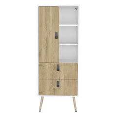 Tall Dresser Magness, Bedroom, White / Macadamia