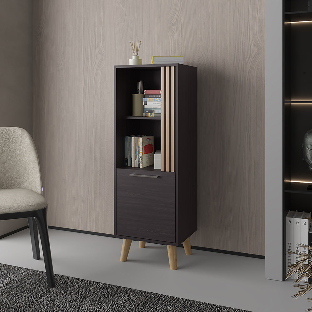 Bedford Storage Cabinet, Living Room, Black/Light Oak