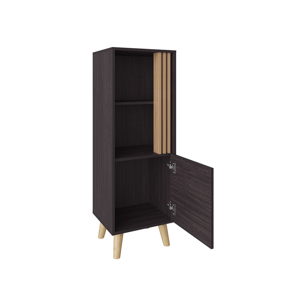 Bedford Storage Cabinet, Living Room, Black/Light Oak