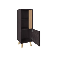 Bedford Storage Cabinet, Living Room, Black/Light Oak