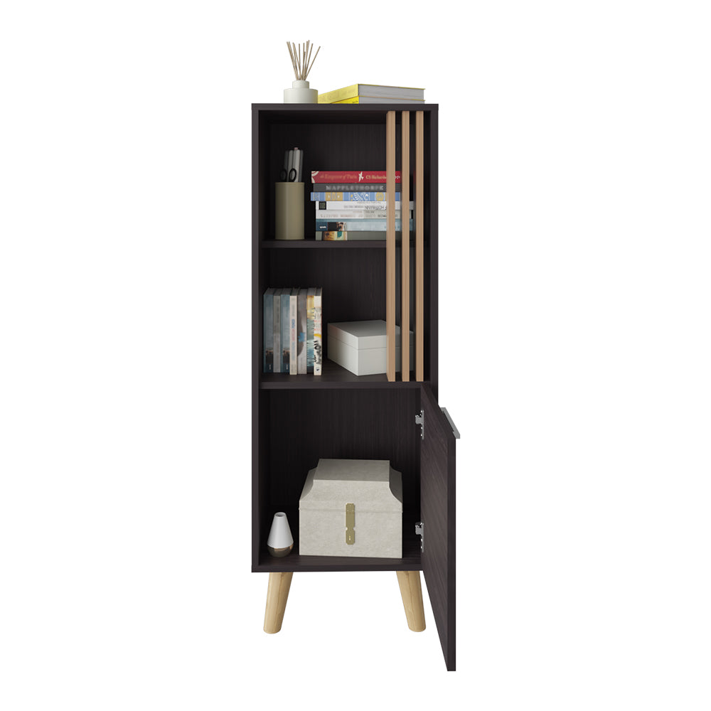 Bedford Storage Cabinet, Living Room, Black/Light Oak