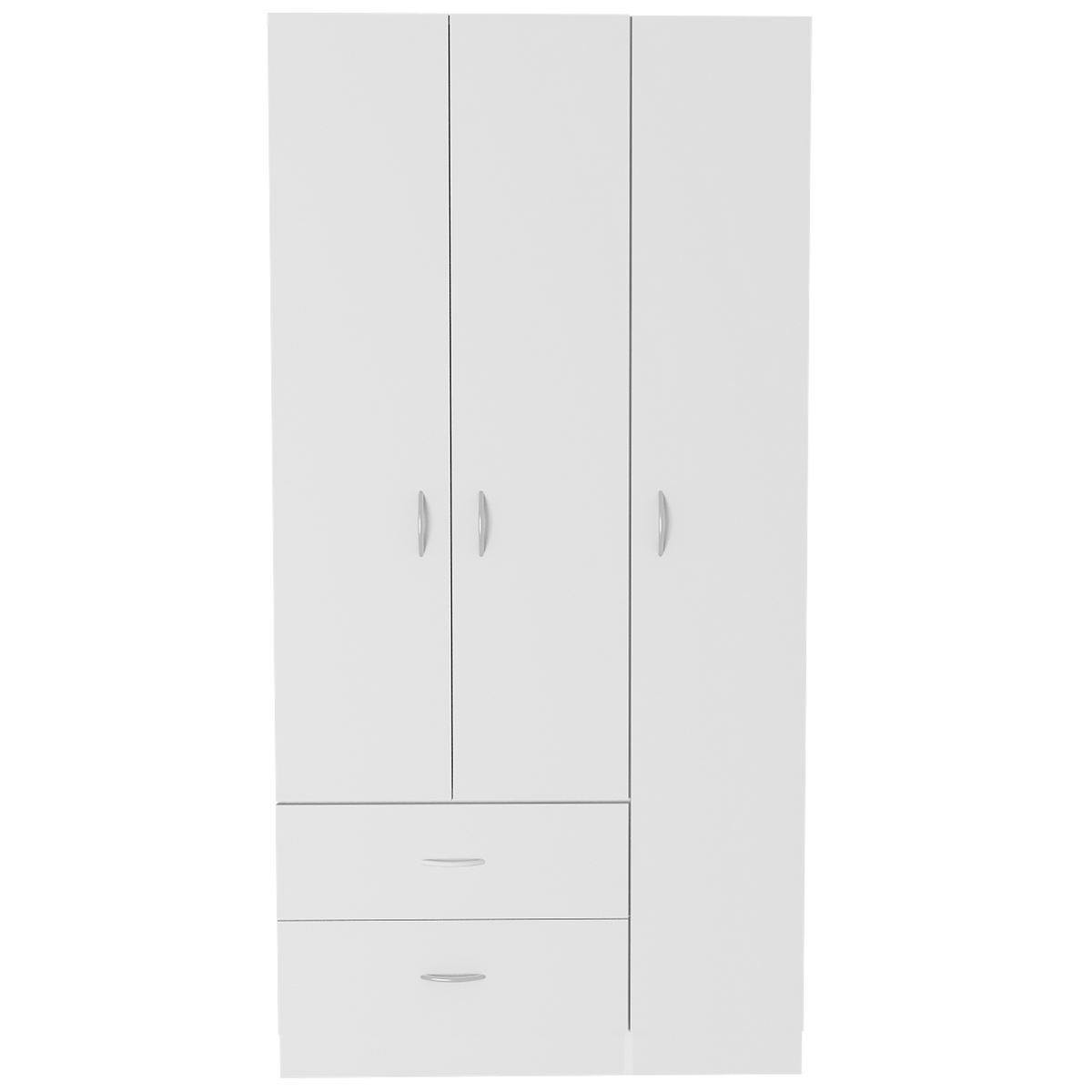 Three Door Armoire Clark, Bedroom, White