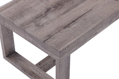 1pc Contemporary End Table Rustic Brown Gray Tan Finish Living Room Wooden Furniture