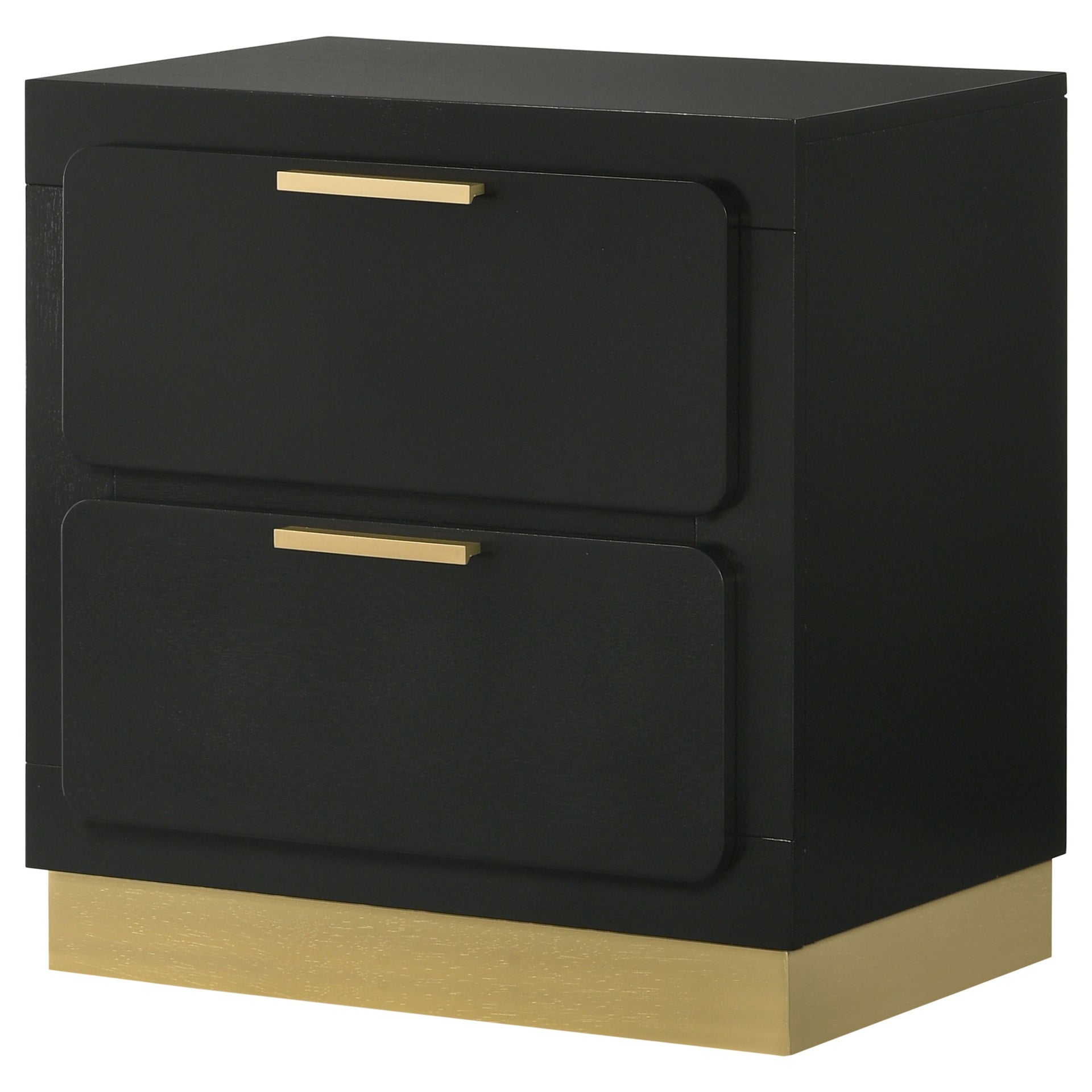 Sophia Black 2-drawer Nightstand